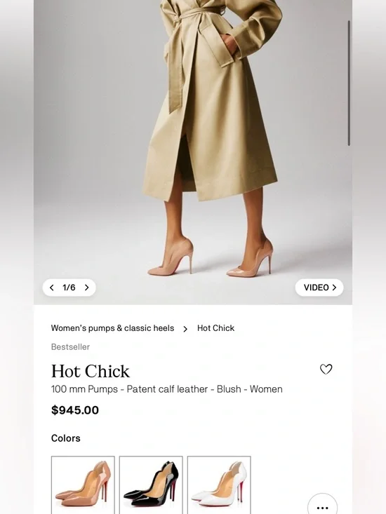 Christian Louboutin Hot Chick 100mm Pumps in Blush, Size 39/US 9 - Picture 2 of 11